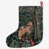 Grande Chaussette De Noël William Morris Faune sauvage Fox (Dos)