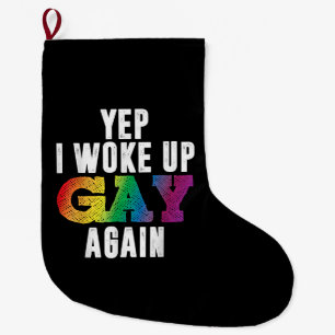 Grande Chaussette De Noël Woo Up Gay - Fierté Rainbow Queer Gay CSD Party LG