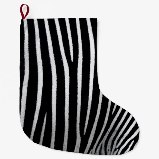 Grande Chaussette De Noël Zebra Skin (Devant)