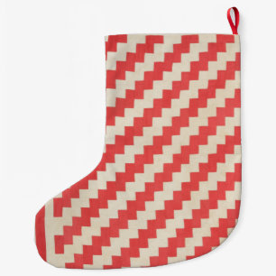 Grande Chaussette De Noël Zigzag Quilt