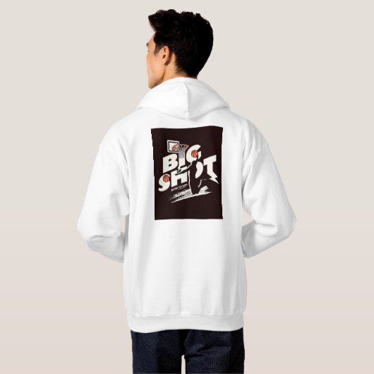 Grande conception sweat - shirt à capuche courte (Dos entier)