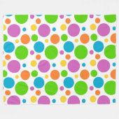 Grande couverture d'ouatine de pois de points (Devant (Horizontal))