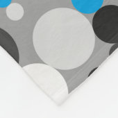 Grande couverture en polaire moderne, abstrait, bl (Coin)