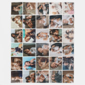 Grande couverture en polaire moderne de 30 photos (Devant)