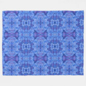 Grande couverture en polaire Nikko Blue Hydrangea (Devant (Horizontal))