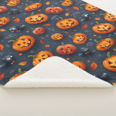 Grande couverture Sherpa sur le thème de l'Hallowe (3/4)