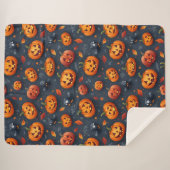 Grande couverture Sherpa sur le thème de l'Hallowe (Devant (Horizontal))