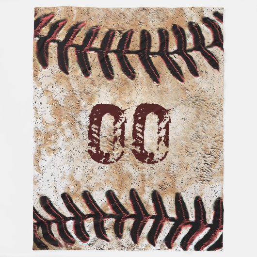 Grande couverture Vintage de baseball avec Jersey  (Devant)