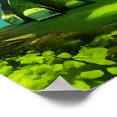 Grande créature d'imaginaire vert | AI Art Poster (Coin)
