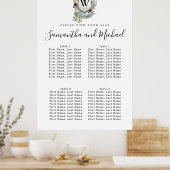 Grande crête florale rouge Tableau de sièges à 4 t (Cuisine)