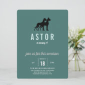 Grande Dane Invitation Anniversaire (Debout devant)