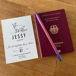 Grande Dane Invitation Anniversaire