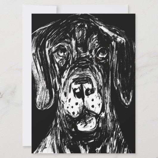 Grande Dane Invitation Anniversaire (Dos)