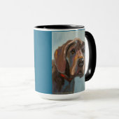 Grande Dane | Mug à deux tons, 15 oz (Devant droit)