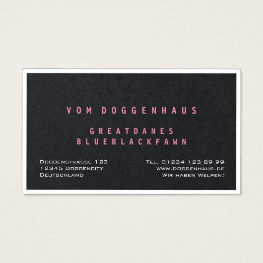 Grande Dane pure (Dos)