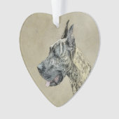 Grande Danse (Brindle) Peinture - Art Chien origin (devant)