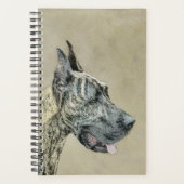 Grande Danse (Brindle) Peinture - Art Chien origin (Devant)