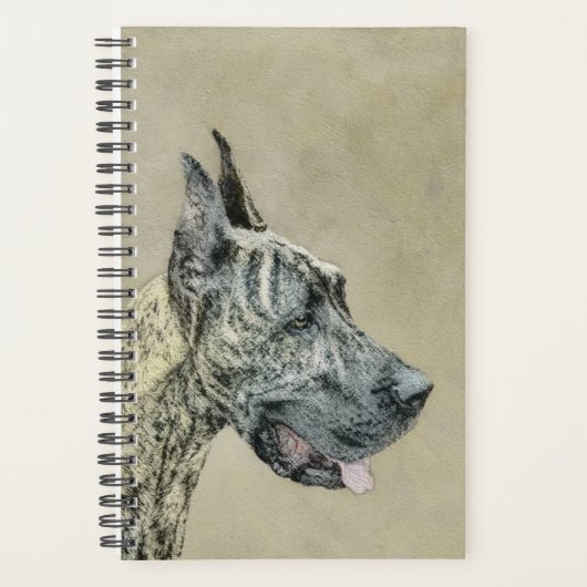 Grande Danse (Brindle) Peinture - Art Chien origin (Devant)
