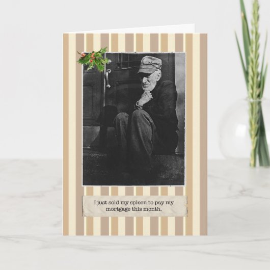 Grande Dépression Carte de vacances Spleen (Devant)