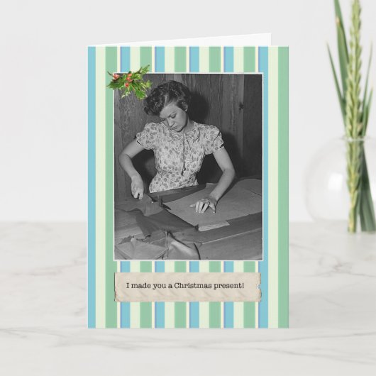 Grande Dépression Cartes de Noël amusantes (Devant)