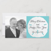 Grande Dollar de sable long photo carte de Noël (Devant)