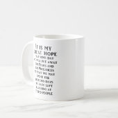 Grande Espérance Mug Drôle Humour (Devant gauche)
