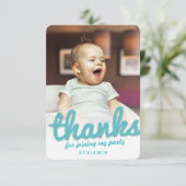 Grande esquisse Merci Bold Script Enfant Anniversa (Debout devant)