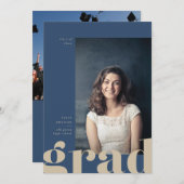 Grande Faire-part Gras Type Graduation (Devant / Derrière)