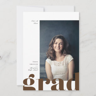 Grande Faire-part Gras Type Graduation