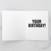 GRANDE FILLE BUTT SURTAILLÉE CARTES D'ANNIVERSAIRE (Intérieur)