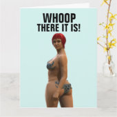 GRANDE FILLE BUTT SURTAILLÉE CARTES D'ANNIVERSAIRE (Fleur jaune)