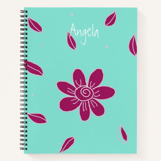 Grande Fleur 1 Carnet personnalisable (Devant)