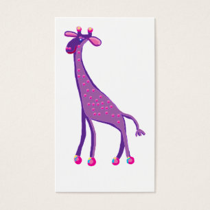 Grande girafe rose