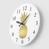 Grande horloge à ananas d'or (Angle)