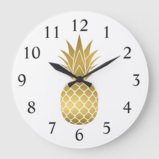 Grande horloge à ananas d'or (Recto)