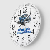 Grande horloge de la voiture de 69 Muscles de Char (Angle)