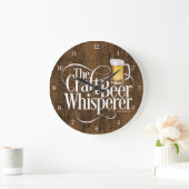 Grande horloge de Whisperer de bière d'artisanat (Maison)