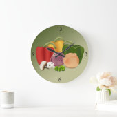 Grande horloge légume (Maison)