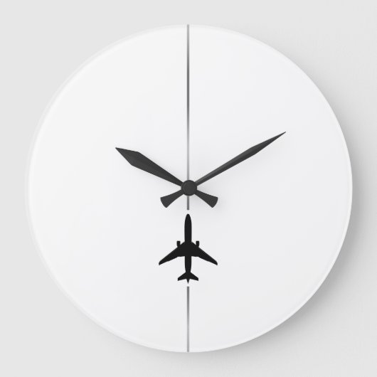Grande horloge minimaliste de l'aviation (Recto)