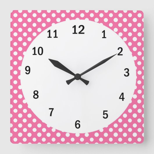 Grande) horloge murale de carré ( (Recto)