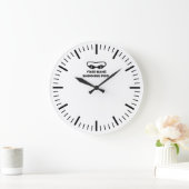 Grande horloge murale de la piscine avec nom perso (Maison)