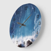 GRANDE HORLOGE MURALE RONDE DE "BELLE CASCADE" (Angle)