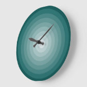 Grande horloge murale turquoise cible par Janz (Angle)