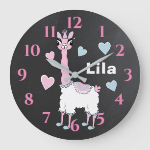 Grande horloge "Pajama Llama"