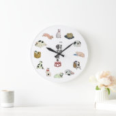 Grande Horloge Ronde 其のまま地口猫飼好五十三疋, chats de 国芳, Kuniyoshi, Ukiyo-e (Maison)