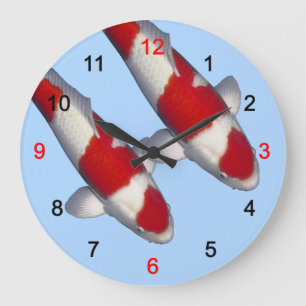 Grande Horloge Ronde 紅 白 錦 の 鯉 の de 壁,No.1_