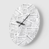 Grande Horloge Ronde 1040 formulaires d'impôt (Angle)