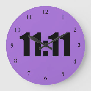 Grande Horloge Ronde 11:11 Lucky Time Purple
