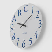 Grande Horloge Ronde 12-Heure hexadécimale de geek (Angle)