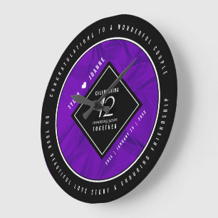 Grande Horloge Ronde 12ème anniversaire de la Mariage de soie